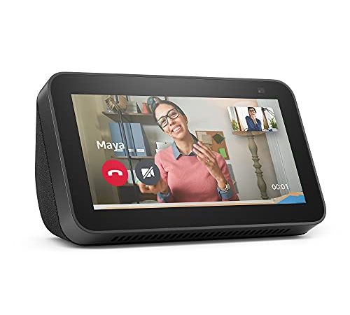 Echo Show 5 (2e génération, modèle 2021) | Écran connecté avec Alexa et caméra 2 Mpx | Anthracite