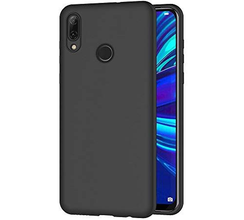 AICEK Coque Huawei P Smart 2019, Noir Silicone Coque pour P Smart 2019 Housse Huawei P Smart 2019 Noir Silicone Etui Case (6,21 Pouces)