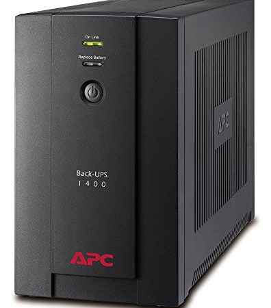 APC Back-UPS BX - BX1400U-FR - Onduleur 1400VA (AVR, 4 Prises FR, USB, Logiciel d'arrêt)