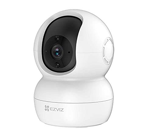 EZVIZ Caméra Surveillance WiFi Intérieure 2.4Ghz, Camera IP 360° 1080P avec Vision Nocturne Suivi de Mouvement, Caméra Bébé/Animaux avec Audio Bidirectionnel Pan/Tilt, Compatible avec Alexa