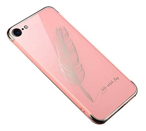 Felfy iPhone 8 Plus Coque Silicone Pailletee,iPhone 7 Plus Housse de Protection,iPhone 8 Plus Case Noir Luxe Ultra Slim Cristal Clair Bling Brillant Miroir TPU Souple Silicone Coquille Bumper