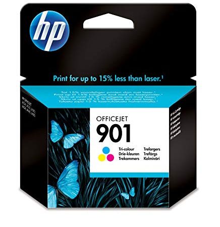 HP CC656AE#301 Cartouche d'encre Bleu, Rose, Jaune