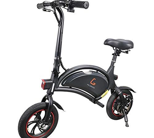 Kugoo B1 Vélo électrique Pliable Jusqu'à 25km/h avec 250W Moteur, Prise en Charge de App, Roue de 12 Pouces, E-Bike pour Adulte et Navetteurs