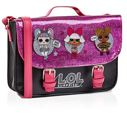 L.O.L. Surprise! Sac à Bandoulière Fille avec Poupées Glitterati Licorne, Diva, Queen Bee | Petit Sac à Main Fillette | Sacoche Enfant Bandoulière, Cadeau Filles 5 6 7 8 9 10 + Ans