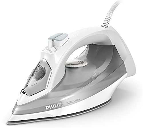 Philips Domestic Appliances Fer Vapeur Série 5000 DST5010/10 - Gris, débit Vapeur 45 g/Min, Effet Pressing jusqu'à 160 g