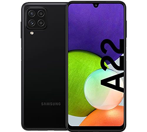 Smartphone Samsung Galaxy A22 sans contrat Téléphone Portable Android 6,4 Pouces 64 Go Mobile Noir