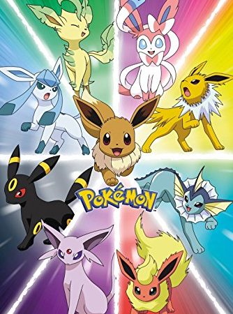 Évolution Pokémon Évoli Poster-11x17inch,28x43cm