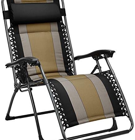 Amazon Basics Fauteuil relax pliant et rembourré, Noir