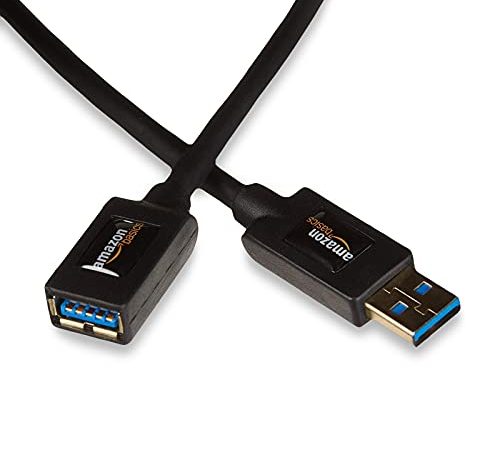 Amazon Basics Rallonge Câble USB 3.0 mâle A vers femelle A 2 m