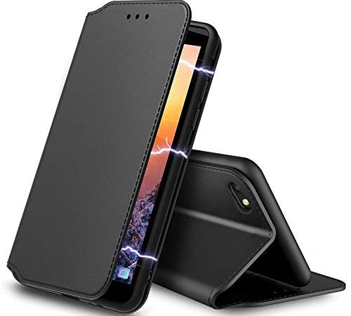 AURSTOR Etui Coque pour Iphone Se 2020,Iphone 8,Coque Iphone 7,Protection Housse en Cuir PU Portefeuille,[Ranges Cartes],[Fermeture Magnétique] pour (Iphone 7/8/SE 2020 (4,7 Pouces), Slim Noir)