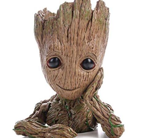 Baby Groot Pot de Fleur - Figurine pour Plantes et stylos - Parfait comme Cadeau - Je s'appelle BÉBÉ Groot
