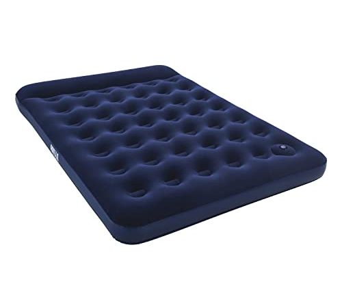 Bestway 67226 Matelas gonflable camping Pavillo™ 2 places 203 x 152 x 22 cm avec pompe à pied intégrée