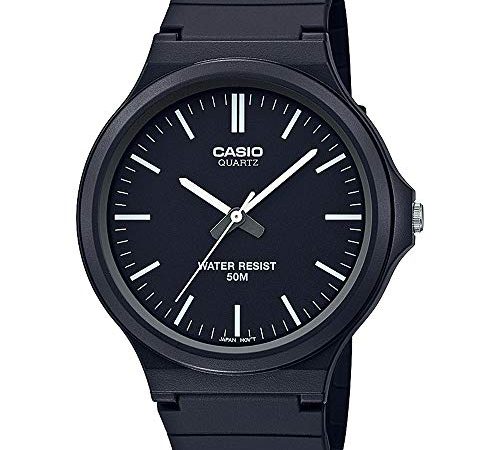 Casio Mixte Adulte Analogique Quartz Montre avec Bracelet en Résine MW-240-1EVEF