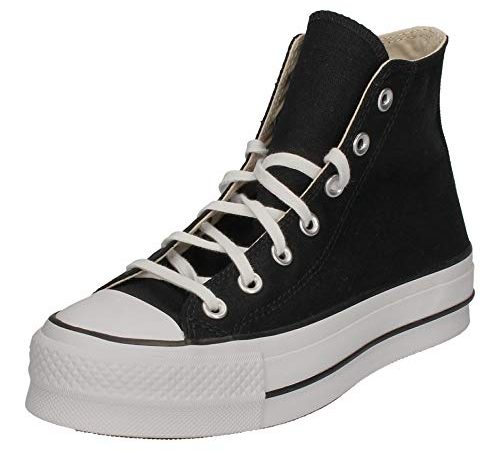 Converse Chuck Taylor All Star Lift - Hi - Noir/Blanc/Blanc Canvas