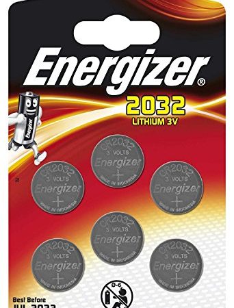 Energizer cr2032 piles bouton au lithium 3 V batterie – (lot de 6)