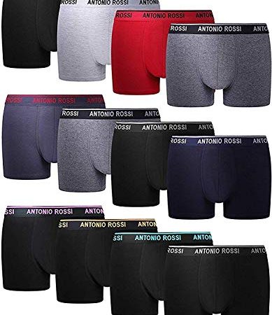 FM London - Hipster - Boxer (Lot de 12) - Homme - Multicolore - Taille: M