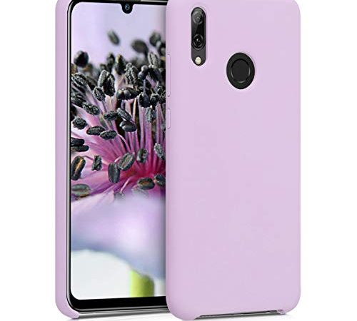 kwmobile Coque Compatible avec Huawei P Smart (2019) - Housse de téléphone Protection Souple en TPU Silicone - Mauve Pastel