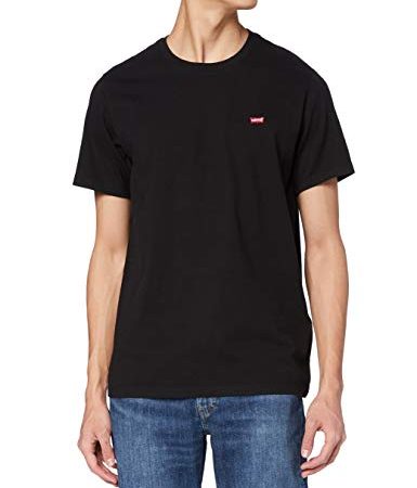 Levi's SS Original HM Tee T-Shirt, Noir (Cotton + Patch Black 0009), L Homme