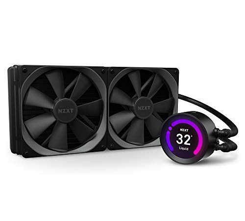 NZXT Kraken Z63 280 mm - RL-KRZ63-01 - Kit Watercooling All-In-One pour CPU - Affichage LCD personnalisable - Gestion par logiciel CAM - Connecteur RGB - Ventilateurs AER P 140 mm (2 inclus) - Noir