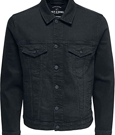 Only & Sons Onscoin Jacket PK 0453 Noos Veste en Jean, Noir (Black Denim Black Denim), X-Large Homme