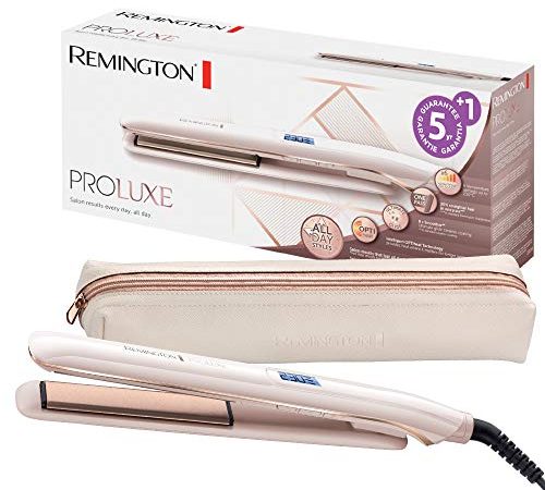 Remington Fer à lisser, Lisseur, Glide Céramique, Glisse Facile, Température Constante et Ciblée - S9100 Proluxe