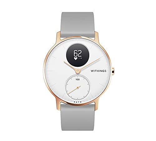 Withings Steel HR - Montre Connectée Hybride - Suivi d'Activité avec GPS Connecté, Suivi de Fréquence Cardiaque, Suivi du Sommeil, Notifications du Smartphone, Résistance à l'Eau, Autonomie 25 Jours