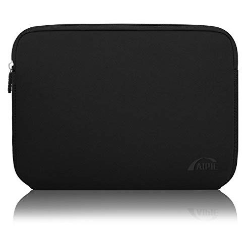 AIPIE Housses pour 13 13,3 14 Pouces Ordinateur Portable Sacoches Compatible avec MacBook, Acer, ASUS, Dell, Lenovo, Microsoft, HP Sac Pochette de Protection Laptop Sleeve Néoprène Noir