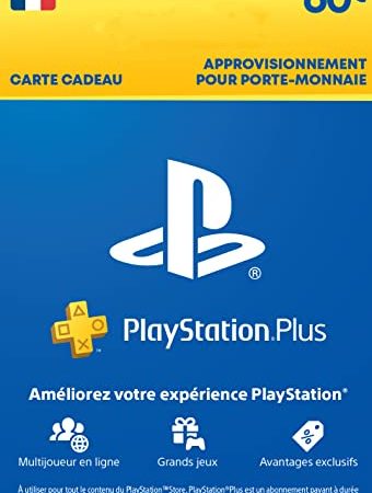Carte Cadeau PSN (PlayStation Store) | Compte français 60 EUR | Code PS4/PS5 à télécharger - Compte français