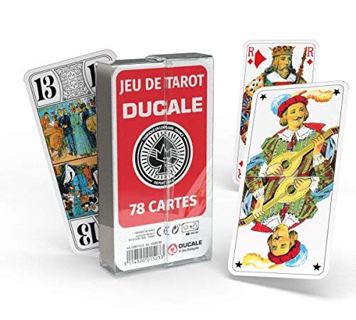 Ducale, le jeu Français Jeu de Tarot 78 Cartes - Boîte Plastique Multicolore