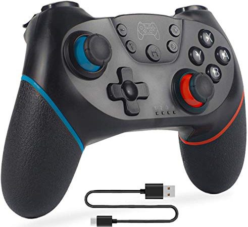 Manette sans Fil pour Switch,Sefitopher Bluetooth Manettes Pro pour jouer à tous les jeux de switch,Switch Lite,PC Filaire Manette