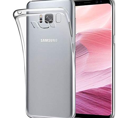 NEW'C Coque pour Samsung Galaxy S8, Ultra Transparente Silicone en Gel TPU Souple Coque de Protection avec Absorption de Choc et Anti-Scratch