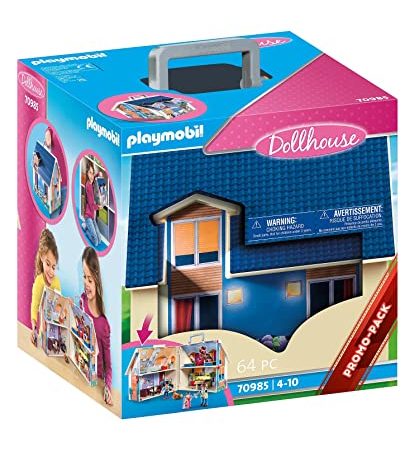 PLAYMOBIL 70985 Maison transportable - City Life- La maison traditionnelle- s'ouvre s'emporte partout