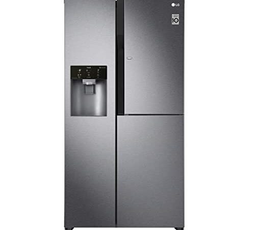 Réfrigérateur américain Lg GSJ361DIDV - Réfrigérateur américain - 591 litres - Réfrigerateur/congel : No Frost / No Frost - Dégivrage automatique - Inox - Fabrique de glaçons - Classe A+ / Pose libre