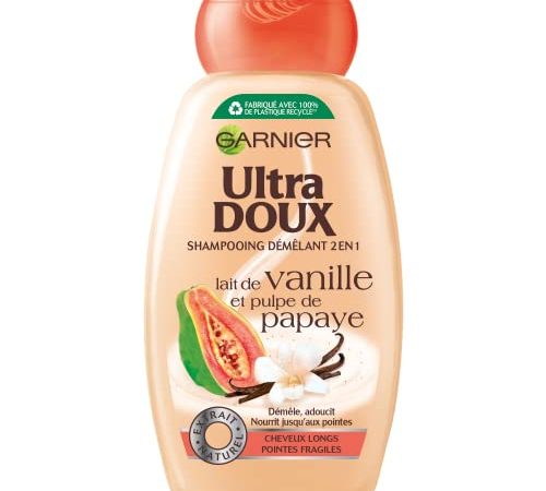 Ultra Doux Vanille Papaye Shampooing démêlant 2 en 1 Vanille Papaye - 250ml