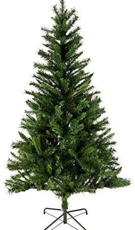 Amazon Basics Sapin de Noël artificiel, 569 branches avec pied en métal, hauteur 180 cm