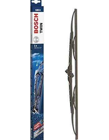 Bosch Balai d'essuie–glace conventionnel Twin 530U, Longueur: 530mm – 1 balai avant