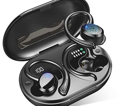 Ecouteur Bluetooth sans Fil Sport, Écouteur sans Fil IP7 Etanche, Oreillette Bluetooth 5.1 avec 2 HD Mic, CVC 8.0 Antibruit, 48H Stéréo USB-C Charge Rapide Casque Bluetooth sans Fil iOS Android[2022]