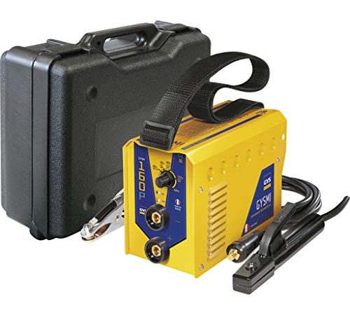 GYS - Gysmi 160P - Poste à Souder - inverter - MMA - Ø 1, 6 à 4 mm - 230V - Livré avec cables de masse et Porte Électrodes en Valise