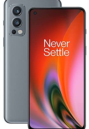 OnePlus Nord 2 5G - 8 Go de RAM + 128 Go de stockage, smartphone sans carte SIM avec triple caméra et Warp Charge 65W - Garanti 2 ans - Grey Sierra