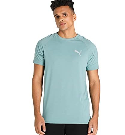 PUMA T- Shirt Evostripe Homme, Bleu minéral, XL