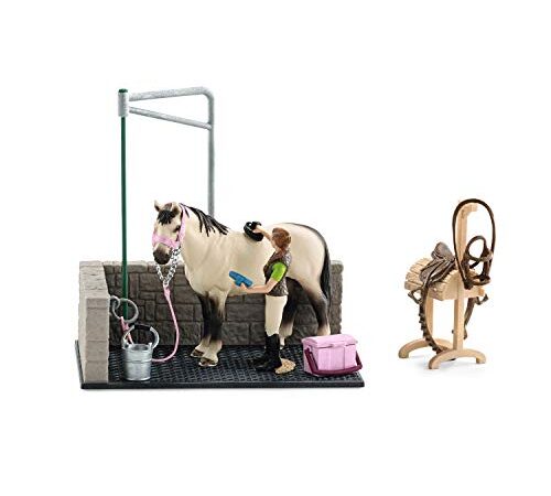 Schleich- Waschplatz Horse Club playset, 42104, Multicolore