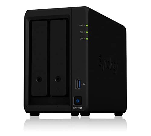 Serveur NAS 2 baies Synology DiskStation DS-720+, Sans Disque