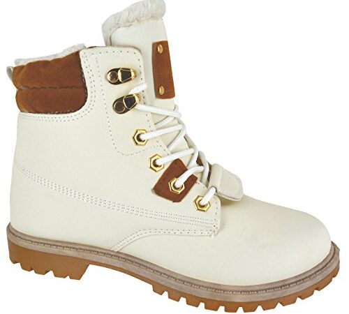 Bottines plates fourrées pour femmes - - WHITE 3, 39.5