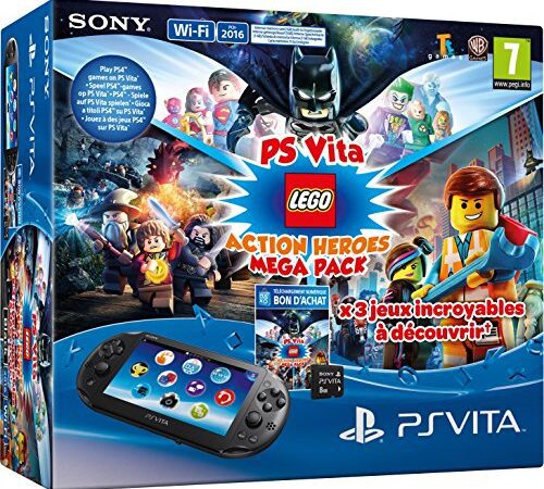 Console Playstation Vita + Lego Mega Pack + Carte Mémoire 8 Go pour PS Vita