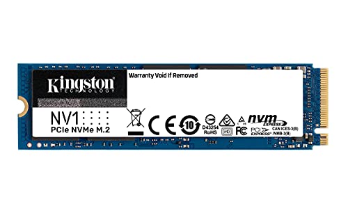 Kingston NV1 NVMe PCIe SSD 500GB M.2 2280 - SNVS/500G Noir