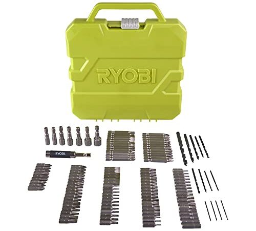 RYOBI - Mallette 127 accessoires mixtes : 13 forets métal + 7 douilles + 81 embouts 25 mm PH / PE / TX / HEX / SQ / HEX / SL + 25 embouts 50 mm PH / PZ / SL / SQ + 1 porte-embout - RAK127DDSD