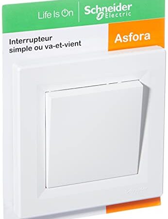 Schneider Electric Schneider Electric SC5EPH0403121 Interrupteur ou va-vient encastrable complet asfora