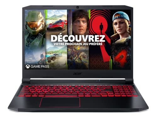 Acer Nitro 5 AN515-57-52LE Ordinateur Portable Gaming 15,6'' FHD IPS 144 Hz, PC Portable Gamer (Intel Core i5-11400H, NVIDIA GeForce RTX 3050Ti, RAM 16 Go, 512 Go SSD, Windows 11) - Laptop Gaming Noir