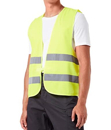 Gilet de securite jaune reflechissant ce en-471 t/xl unique