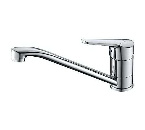 IBERGRIF M14450 Roma, Mitigeur d'Evier, Robinet de Cuisine Monocommande, Chromé, Argent, S